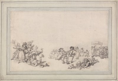 Patinaje en el Serpentine de Thomas Rowlandson